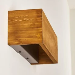 Applique murale Adak LED Bois foncé, 1 lumière