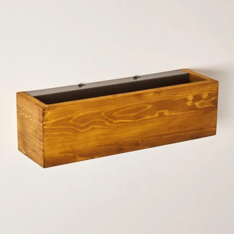 Applique murale Adak LED Bois foncé, 1 lumière