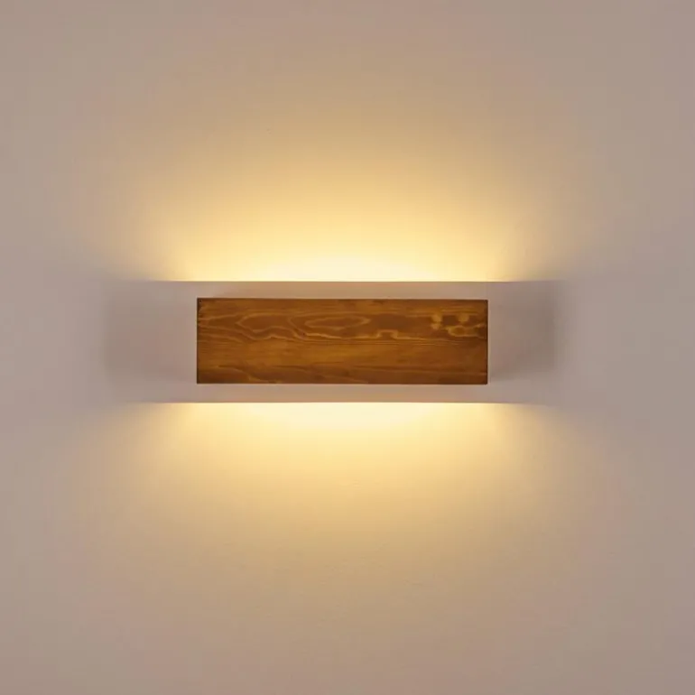 Applique murale Adak LED Bois foncé, 1 lumière