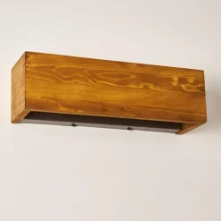 Applique murale Adak LED Bois foncé, 1 lumière