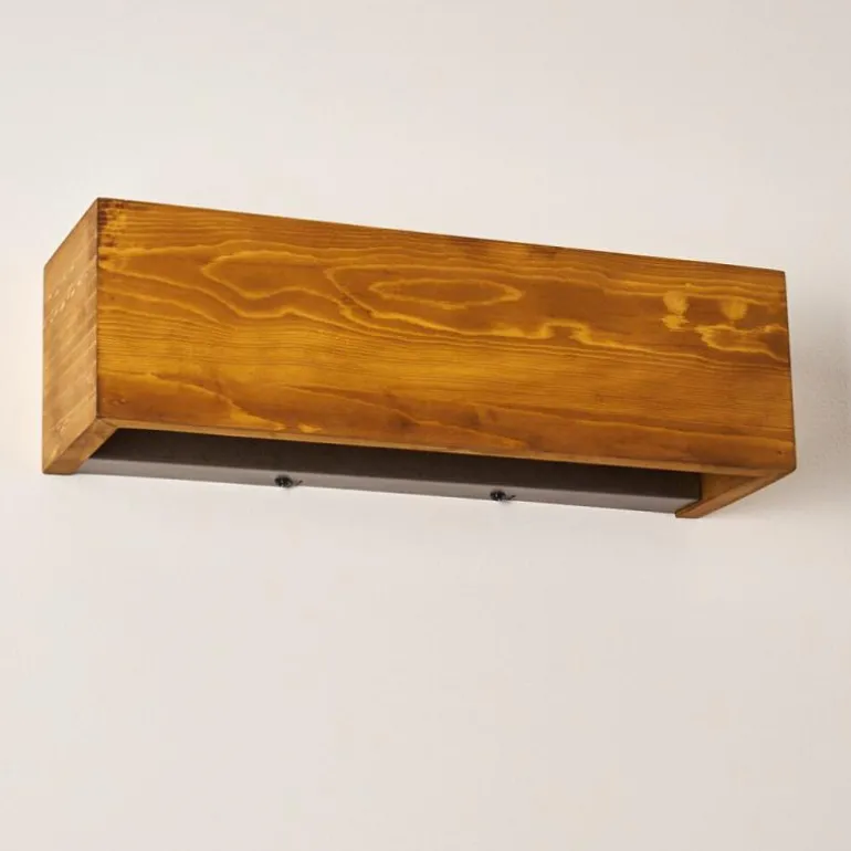 Applique murale Adak LED Bois foncé, 1 lumière