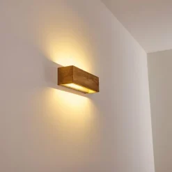 Applique murale Adak LED Bois foncé, 1 lumière