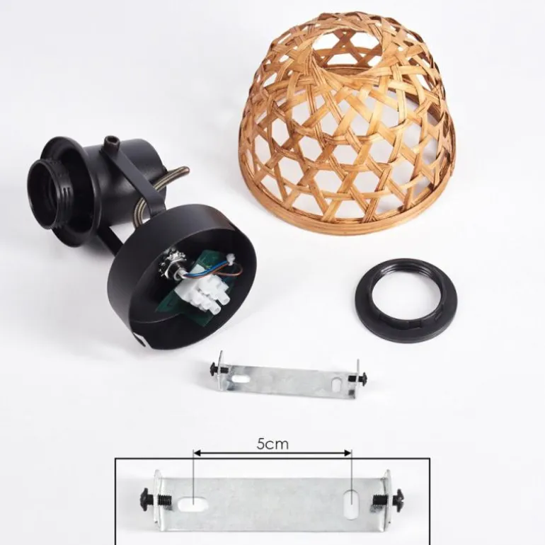 Applique murale Aeschi Noir, 1 lumière