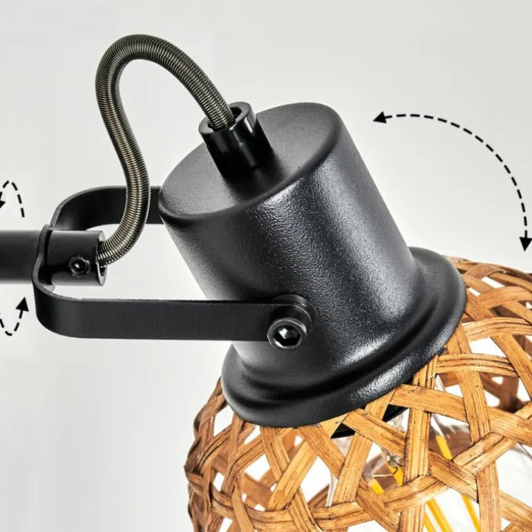 Applique murale Aeschi Noir, 1 lumière