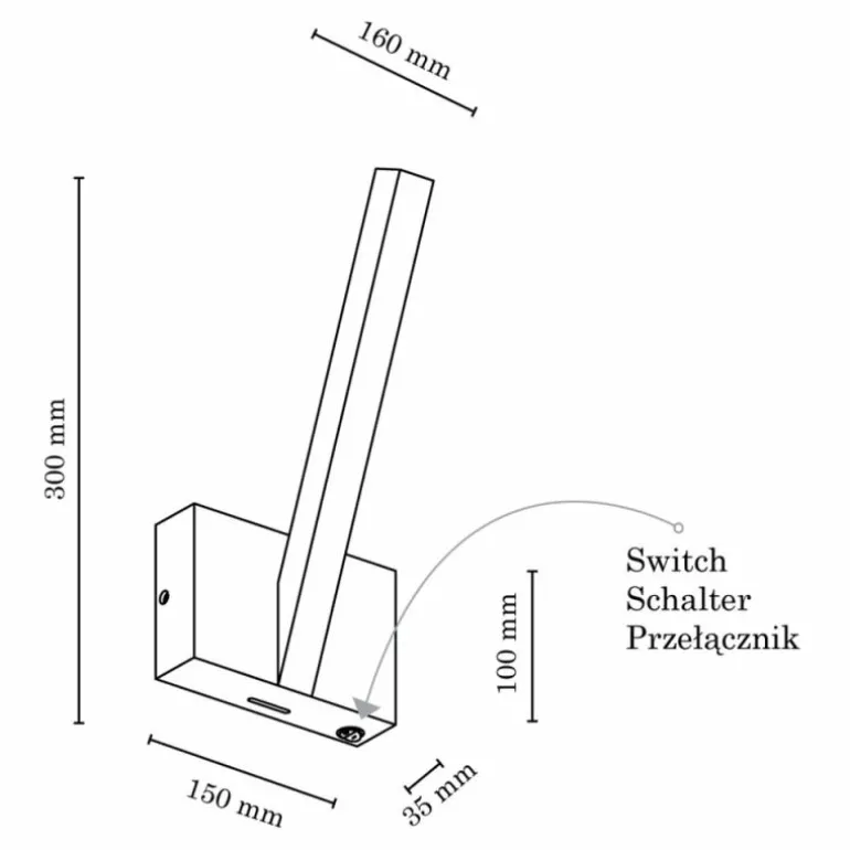 Applique murale Alabahama LED Écru, 1 lumière
