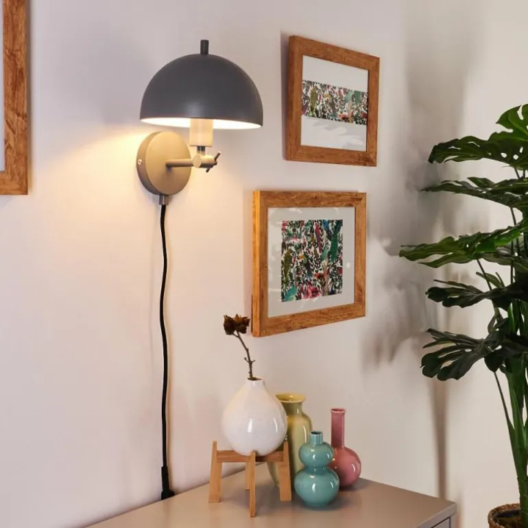 Applique murale Alikata Noir, 1 lumière