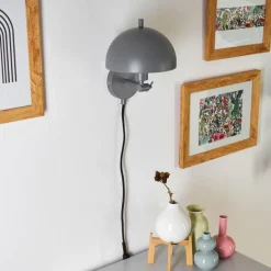 Applique murale Alikata Noir, 1 lumière