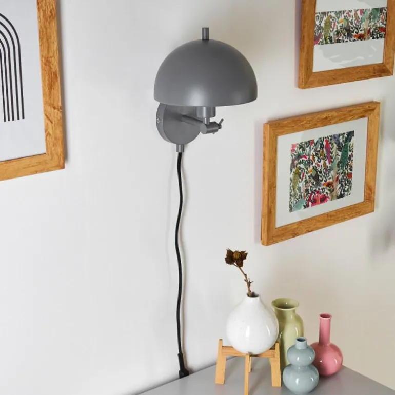 Applique murale Alikata Noir, 1 lumière