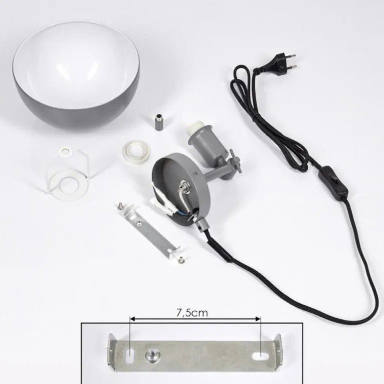 Applique murale Alikata Noir, 1 lumière