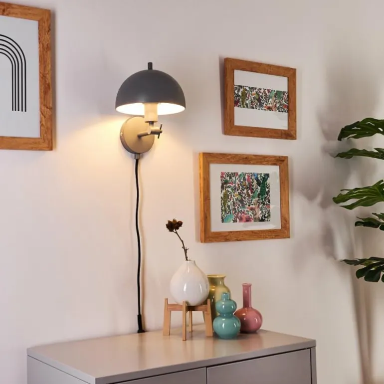 Applique murale Alikata Noir, 1 lumière