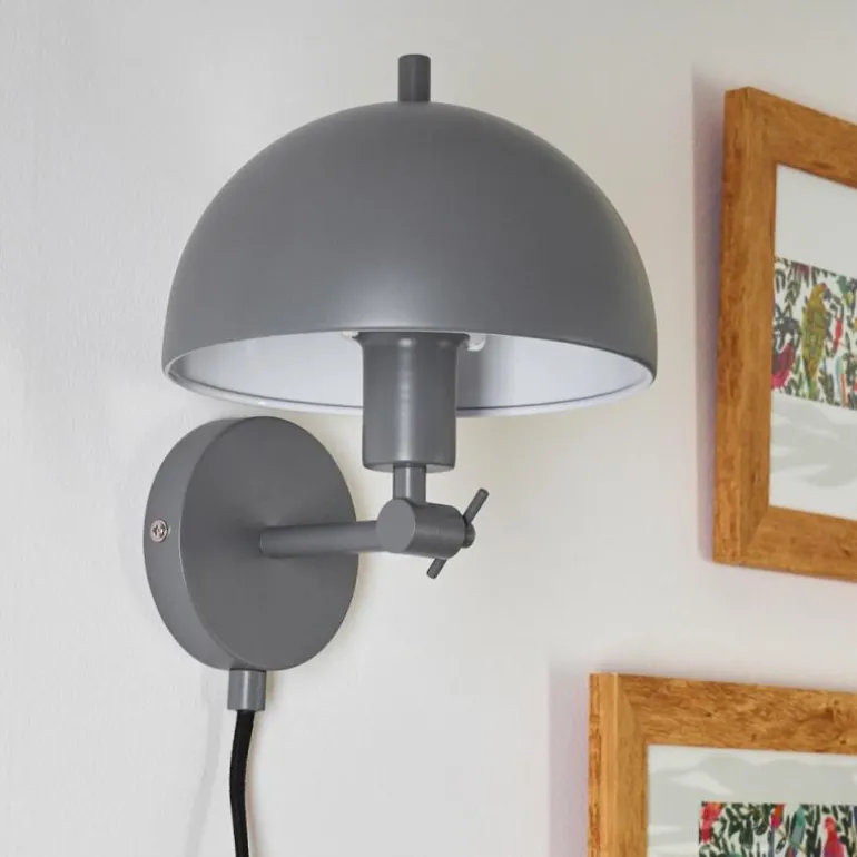 Applique murale Alikata Noir, 1 lumière