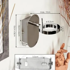 Applique murale Altamahaw LED Argenté, 1 lumière