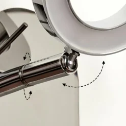 Applique murale Altamahaw LED Argenté, 1 lumière