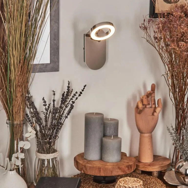 Applique murale Altamahaw LED Argenté, 1 lumière