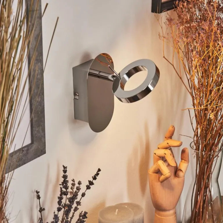 Applique murale Altamahaw LED Argenté, 1 lumière