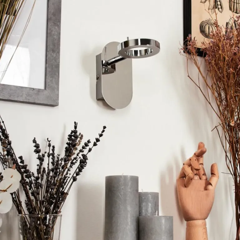 Applique murale Altamahaw LED Argenté, 1 lumière