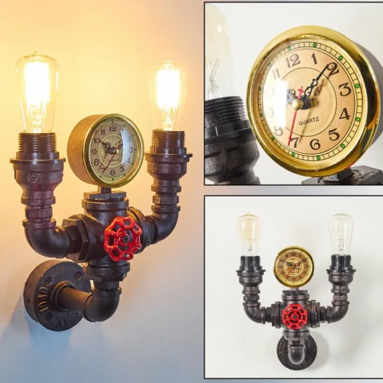 Applique murale Amal Noir, 2 lumières