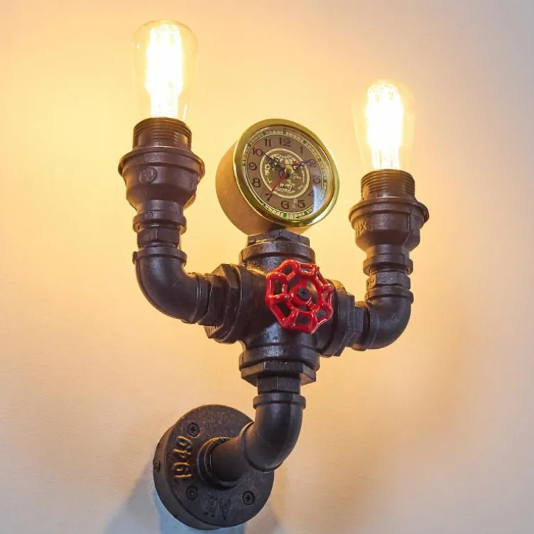 Applique murale Amal Noir, 2 lumières