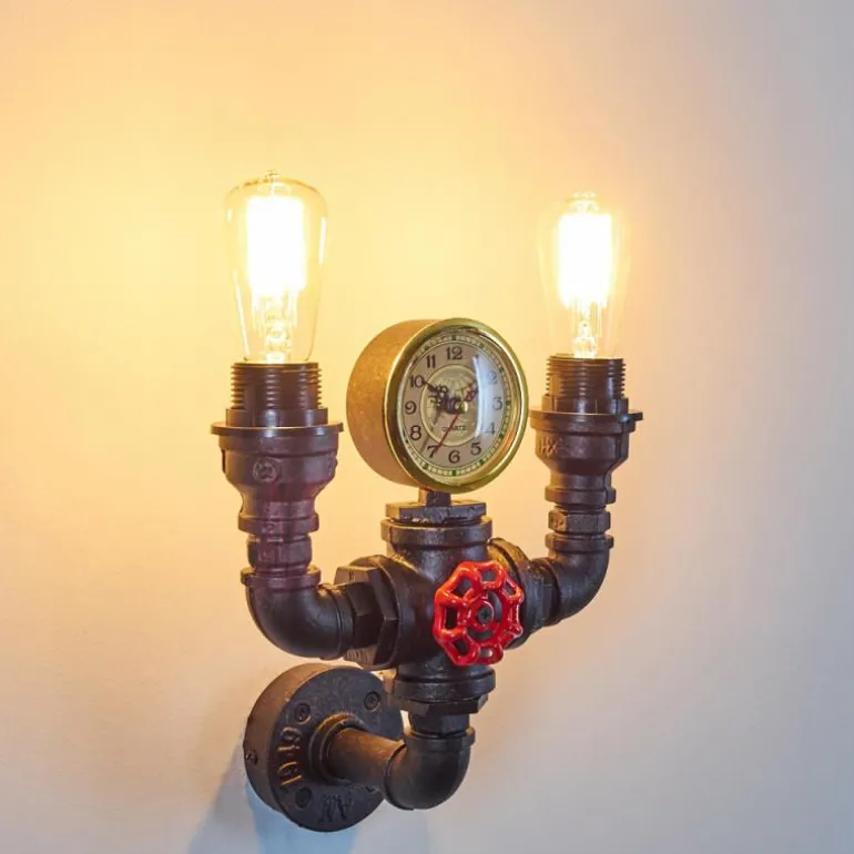 Applique murale Amal Noir, 2 lumières