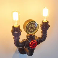 Applique murale Amal Noir, 2 lumières