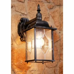 Applique murale Amapala Noir, 1 lumière