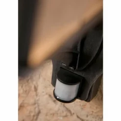 Applique murale Amapala Noir, 1 lumière, Détecteur de mouvement