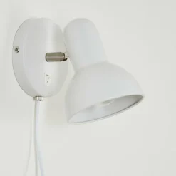 Applique murale Ambousi Chrome, Blanc, 1 lumière