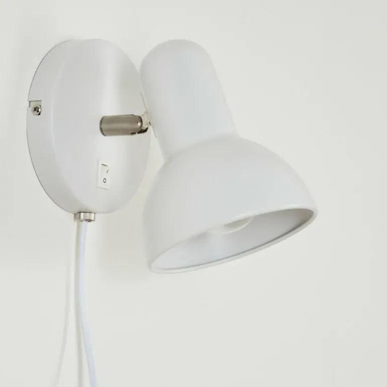 Applique murale Ambousi Chrome, Blanc, 1 lumière