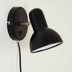 Applique murale Ambousi Chrome, Noir, 1 lumière