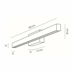 Applique murale Amboy LED Bois clair, 1 lumière