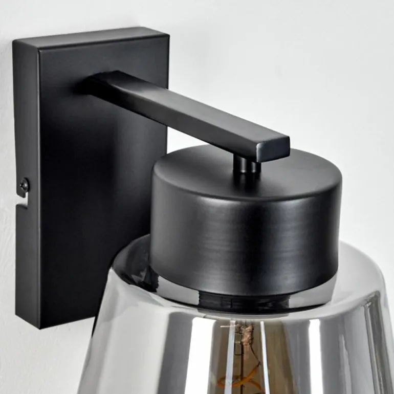 Applique murale Angelshaug Noir, 1 lumière