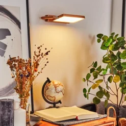 Applique murale Anneau LED Chrome, Cuivre, 1 lumière