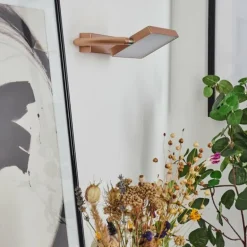 Applique murale Anneau LED Chrome, Cuivre, 1 lumière