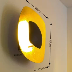 Applique murale Anton Angeli Penombra LED Or, 1 lumière