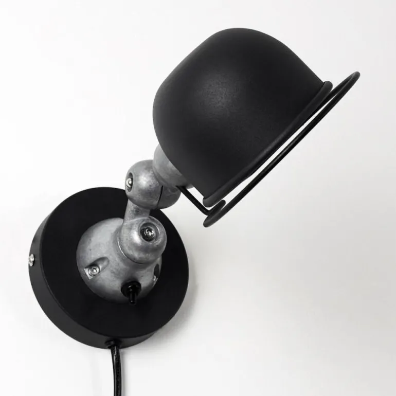 Applique murale Arild Noir, Argenté, 1 lumière