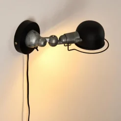 Applique murale Arild Noir, Argenté, 1 lumière