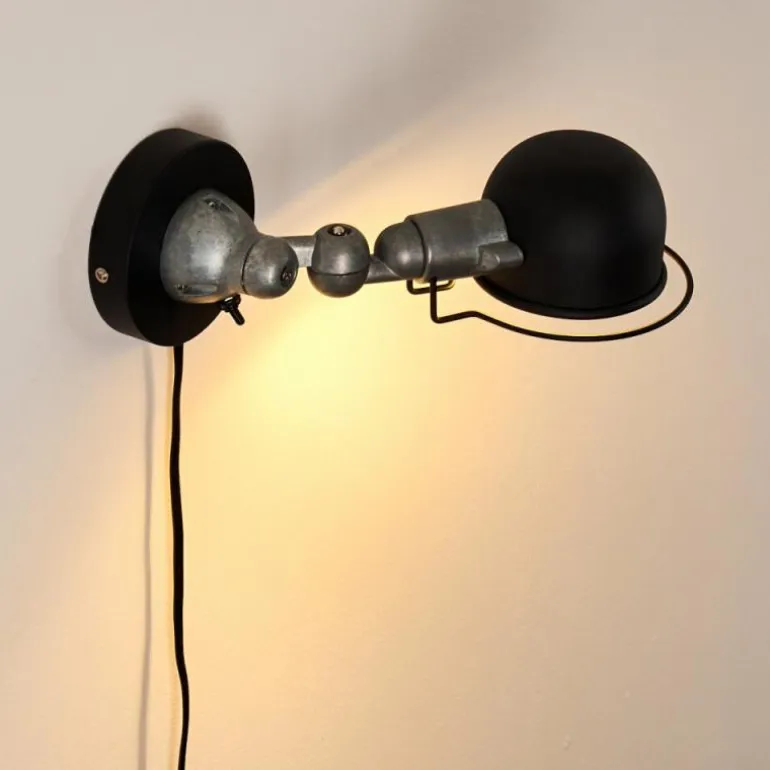 Applique murale Arild Noir, Argenté, 1 lumière