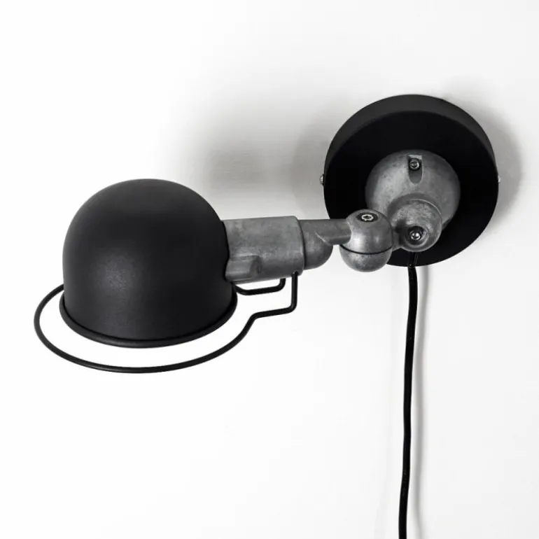 Applique murale Arild Noir, Argenté, 1 lumière