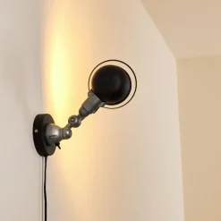 Applique murale Arild Noir, Argenté, 1 lumière