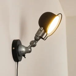 Applique murale Arild Noir, Argenté, 1 lumière