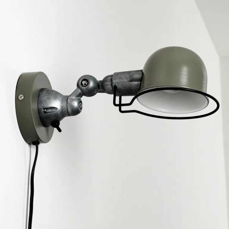 Applique murale Arild Vert, Argenté, 1 lumière