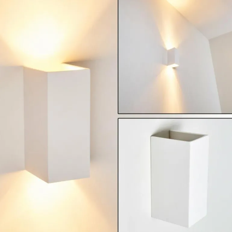 Applique murale Aversa Blanc, 2 lumières