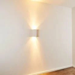 Applique murale Aversa Blanc, 2 lumières