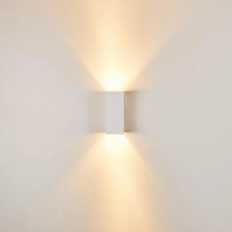 Applique murale Aversa Blanc, 2 lumières