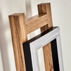 Applique murale Ayajasco LED Couleur bois, Écru, Noir, 1 lumière