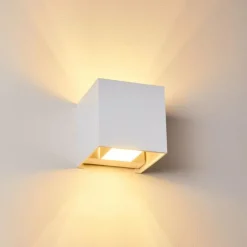 Applique murale Badajoz Blanc, 1 lumière