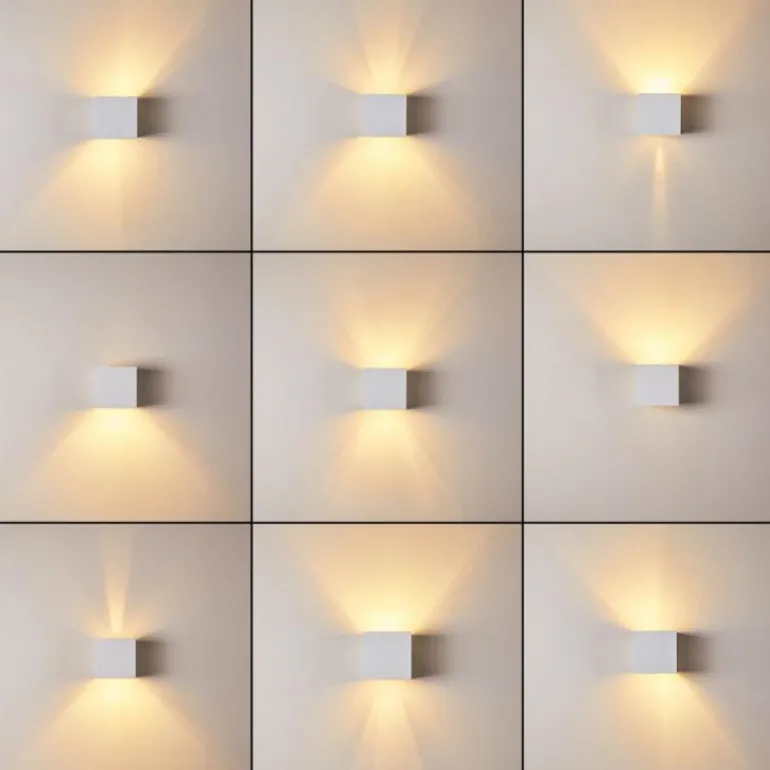 Applique murale Badajoz Blanc, 1 lumière