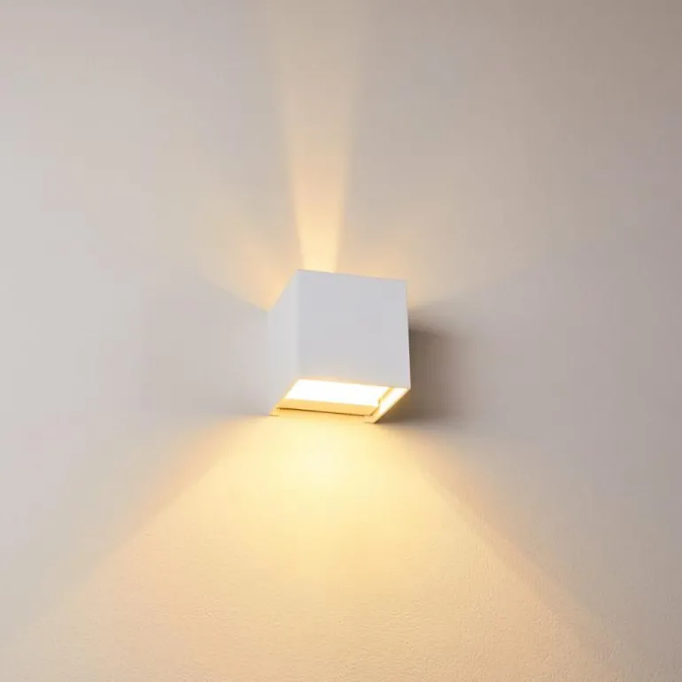 Applique murale Badajoz Blanc, 1 lumière