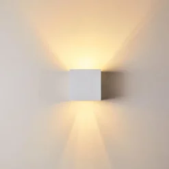 Applique murale Badajoz Blanc, 1 lumière