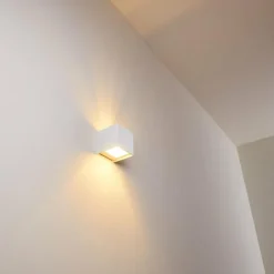 Applique murale Badajoz Blanc, 1 lumière